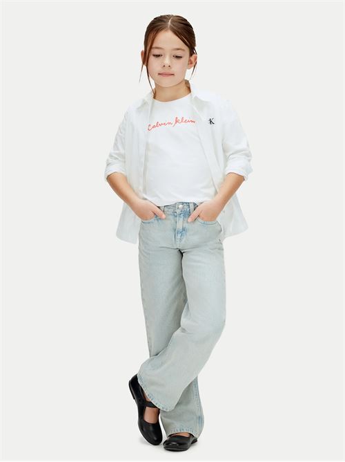 script logo slim ss t-shirt CALVIN KLEIN JEANS | LVCKSJA17GYAF